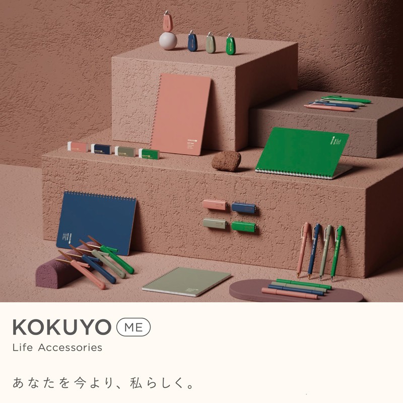 Kokuyo KME-PSL101MG Stapler Portable Stapler KOKUYO ME Foldable Type Dusty