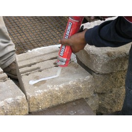 VERSA-LOK® Concrete Adhesive - Cap Walls, Adhere Material, Super Adhesion, Beige, Fast Drying (10.1 Fluid Ounces)