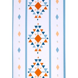 Yifasy Geometry Thicken Wallpaper Border Roll Peel & Stick Kitchen Tiles Sticker PVC Water-Resistant Bath Skirting Line Colorful Triangle