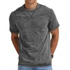 NITAGUT Mens Distressed Cotton Shirts Vintage Hipster Hip Hop Longline