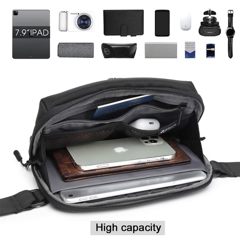 Waist Fanny Pack Men Fashion Bum Bag with Adjustable Belt