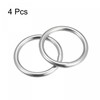 sourcing map 316 Stainless Steel Round Ring Welded O-Rings 40mm(1.57")