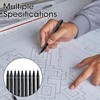 9pcs Calligraphy Pen Set for Beginners Refillable Black Brush Marker