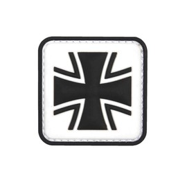 3D Patch Iron Cross German Army Badge Patch White Patch Tactical Equipment