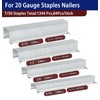 HW HAMWOO 20 Guage 304 Stainless Steel T/50 Staples,4 Sizes