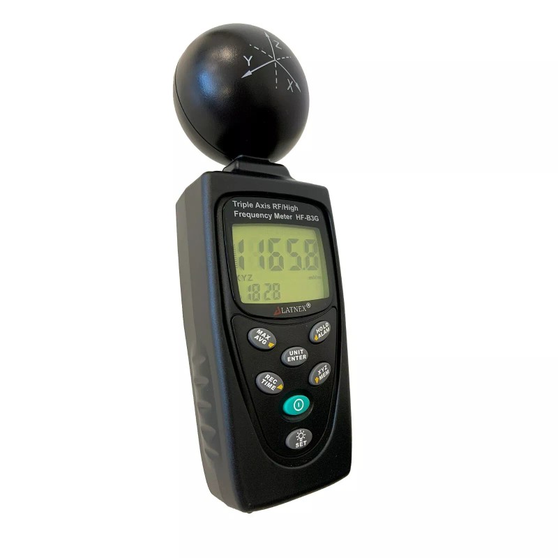 LATNEX HF-B3G 3-Axis RF EMF Meter and Detector Measuring EMF