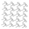 Mikinona 30pcs Silver Hollow Bowknot Nail Charms Cute Nail Accessories