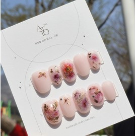 Handmade nails -  Fluffy  - Stiletto Blossom / 수제네일 -  흐드러지다  - 스틸레토 블라썸