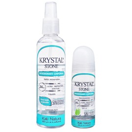 Krystal Stone Desodorante Neutro Líquido 250ml + Roll on 90ml Dúo Pack