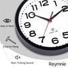 Roymnie Atomic Wall Clock 12 Inch, Modern Clock Battery Operated