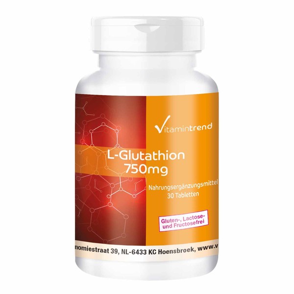 L-Glutathione 750mg - High Dose Reduced Glutathione - Vegan -
