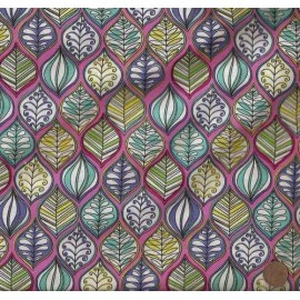 Michael Miller Fabrics Lava Leaves pink colrful Michael Miller  fabric