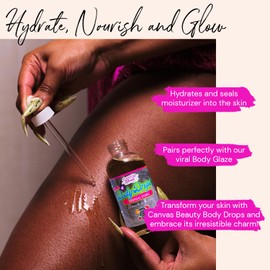 Canvas Beauty Body Drops, Tropical Storm - With Coconut Oil, Jojoba Oil & Vitamin E