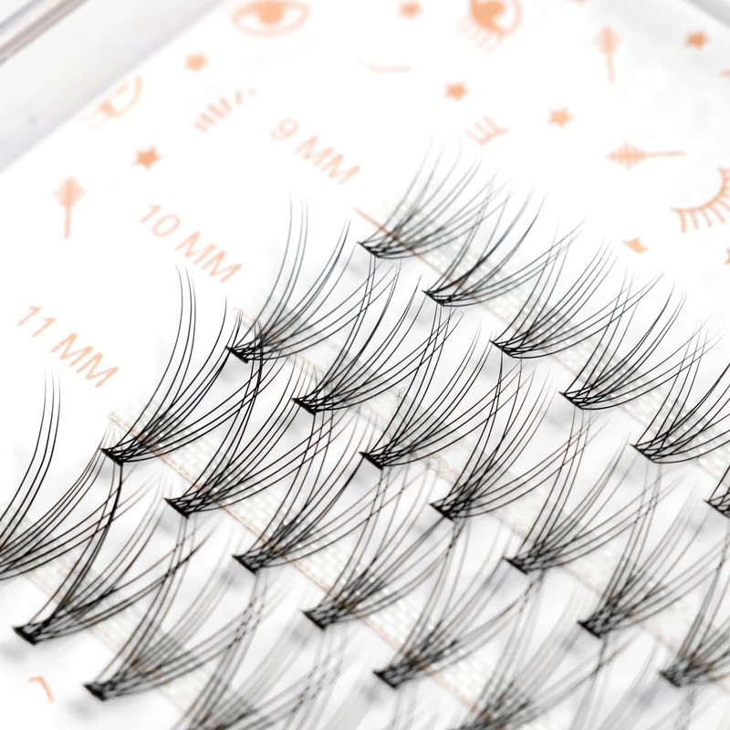 LASHIDOL Matsueku Self Partial False Eyelashes, Natural, Cluster Eyelashes, Easy,