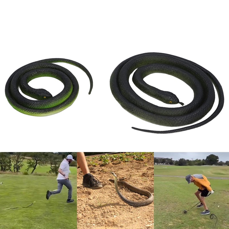 2 Set Snake Prank with String Clip Lifelike Adult Clip