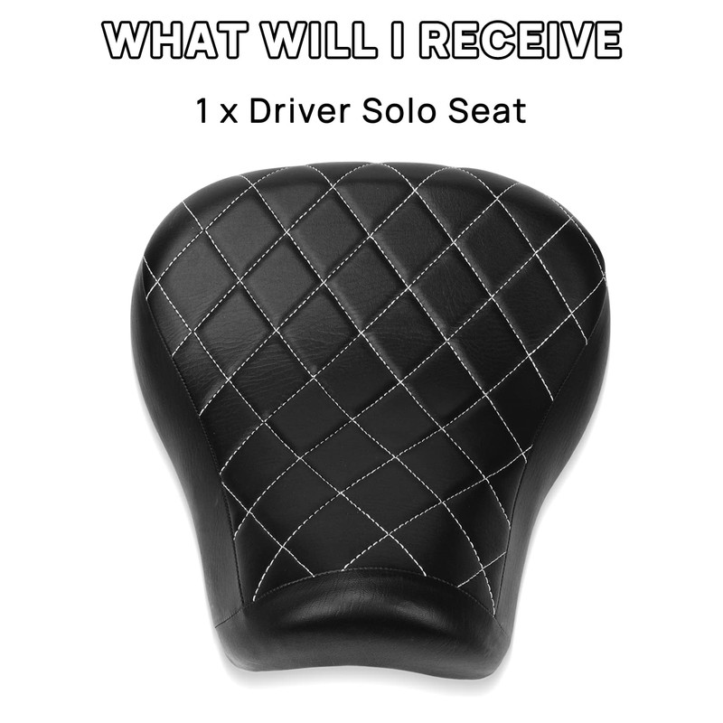 PSLER Sportster Driver Seat, Motorcycle Front Rider Driver Solo Seat