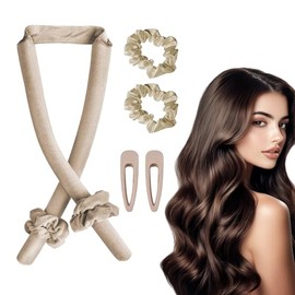Rizador Pelo Sin Calor, Diseño Segmentado Mejorado, Rizos Sin Calor para Onda Natural, Rizadores de Cabello Sin Calor con Pinzas para el Cabello y Col