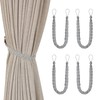 Curtain Tiebacks Hand Knitted Curtains Tied Rope for Window Curtain