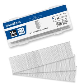 18 Gauge Brad Nails, 1-1/4” 18 Ga Brad Nails, (1,100 Counts), Galvanized Nail Gun Nails for Pneumatic, Electric Brad Nailer Gun (1-1/4 inch)