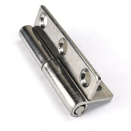 2pcs Lift Off Hinges Small Slip Joint Stainless Flag Hinge-Lift Off Left Handed Lid Door - 3-inch Long 6 Holes Lift Off Hinge