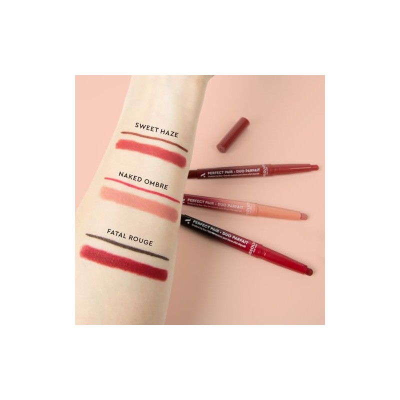 Absolute New York- Dúo labial Perfect Pair ALD09 Fatal Rouge
