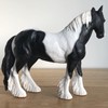 Lesser and Pavey 17cm Cob Horse Figurine, Black/White