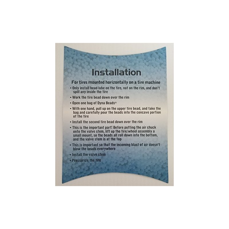 DYNA BEADS Bike Pack 1 Dynamic Tire Balancing Products