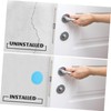 TEHAUX 3sets Door Knob Stopper Wall Protector Pad Easy Stick