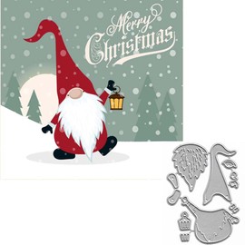Christmas Santa Claus Metal Die Cuts,Merry Christmas Snata Light Hat Card Cutting Dies Cut Stencils DIY Scrapbooking Album Decorative Embossing Paper Dies Festival Card Making