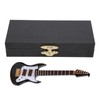 Guitar Model Plastic Material Mini Musical Instrument Desktop Ornament with