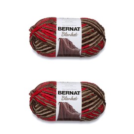 Bernat Blanket Raspberry Trifle Yarn - 2 Pack of 300g/10.5oz - Polyester - 6 Super Bulky - 220 Yards - Knitting/Crochet