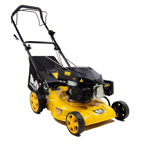 Wolf 17"/43cm Petrol Lawn Mower Recoil 139cc Self Propelled 4HP with 40L Collection Bag - 2 Years Warranty
