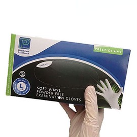 Vinyl Disposable Gloves - Powder free Large 100 per Box