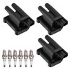 BDFHYK 3 Ignition Coil Pack UF196 and 6 Iridium Spark