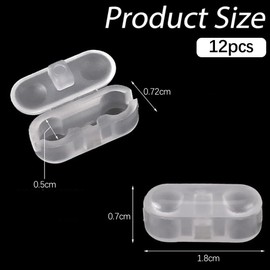 Roller Blind Cord Connector Clips, Replacement Pull Ball Chain Connector fits 4.5mm Roller, Roman and Vertical Blinds, 12 Pcs Plastic