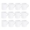12 Pz Taza Blanca Asa Corazon 11oz Color Make Sublimar