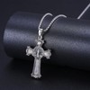 Midir&Etain St Benedict Crucifix Necklace 925 Sterling Silver Saint Benedict