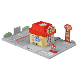 Takara Tomy Tomica Tomica Drive-through Burger Shop Mini Car Toy for Ages 3 and Up