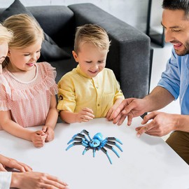 Spider Toy | Funny Spider Animal Model with Flexible Joints - Spider Trick Scary Spider Figures Tabletop Ornament Collection for Home Office Desk Decor