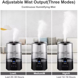 GESMA 3.5L GESMA Cool Mist Ultrasonic Humidifier Essentia Oil Diffuser Air Purifier