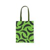 Le Jardin du Lin Printed Shopping Bag with Green Long