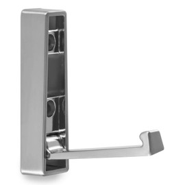 Set of 2 bari folding hooks, 80 x 20 x 15 mm, matt chrome with unique, convex design of the front coat hooks, folding coat hooks, mounting hooks by SO-TECH®