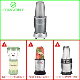 Blast Off Bag Replacement Compatible with NutriBullet 600W 900W Blenders NB-101B NB-101S NB-201
