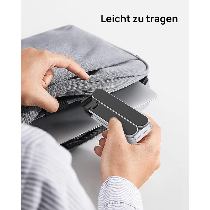SODI Laptop Stand, Foldable Laptop Stand, Hand Size Folded, Portable