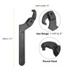 HARFINGTON C Hook Spanner Wrench, 1-1/4 to 3 inches Adjustable