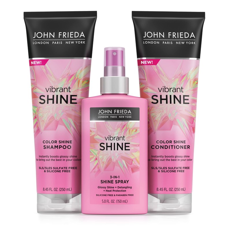 John Frieda Vibrant Shine Shampoo para añadir brillo al cabello|