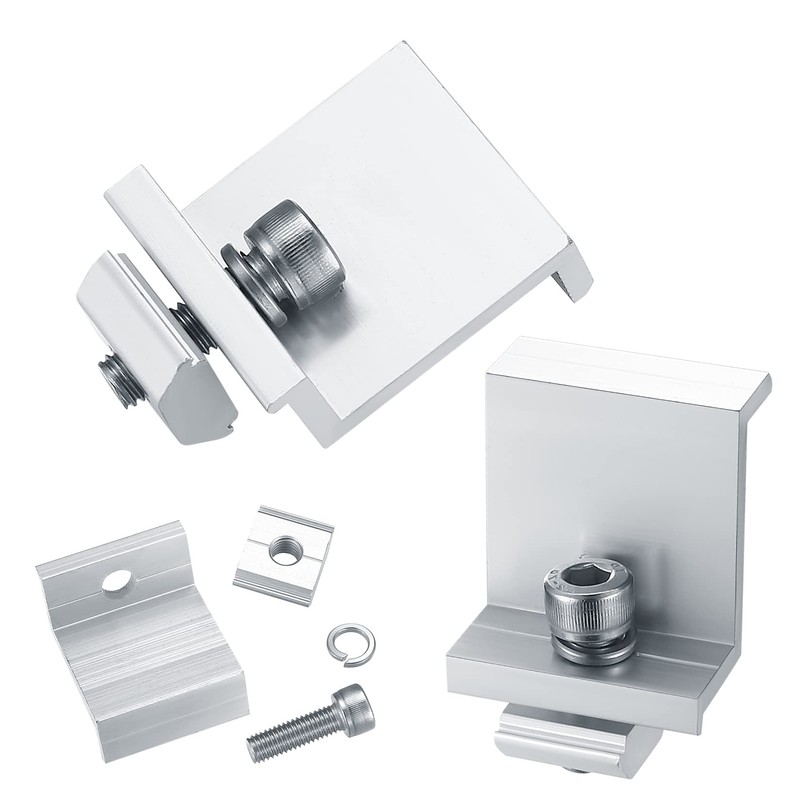 Solar Panel Bracket End Clamps, Photovoltaic Solar Panels Edge Clamp