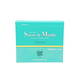 Kitami Hakka Tsusho Savon de Menthe Peppermint Soap, Hokkaido Peppermint Blend (Green)