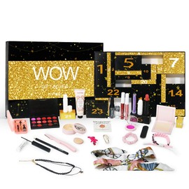 Dynaeuty Advent Calendar 2024, Makeup Set Box, Anticipation of Christmas with 24 Beauty Moments, Christmas Calendar with Makeup Products such as Lipstick, Eyelashes, Eyeshadow & Much More #B