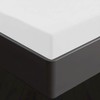 KLULK Fitted Sheet with Elasticated Corners, White, 100% Cotton, 90